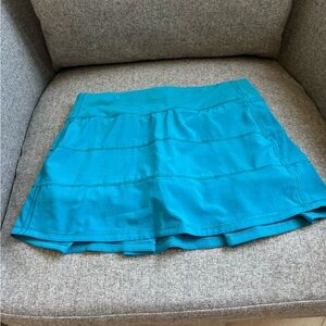 Lululemon Teal Pace Rival Running / Tennis Skirt Skort Size 6